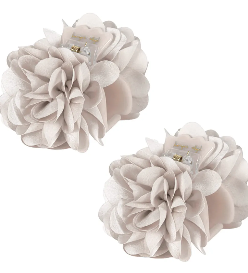 Konges Sløjd Hårklemmer - 2-pak - 7x6 cm - Celebration - Eggnog