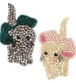 Konges Sløjd Hårklips - 2-pak - Bow Kitty