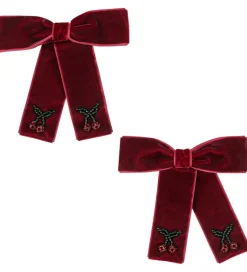 Konges Sløjd Hårsløjfer - 8 cm - Juliette - 2-pak - Rio Red