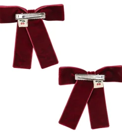 Konges Sløjd Hårsløjfer - 8 cm - Juliette - 2-pak - Rio Red