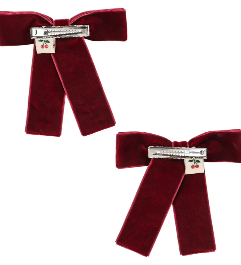 Konges Sløjd Hårsløjfer - 8 cm - Juliette - 2-pak - Rio Red