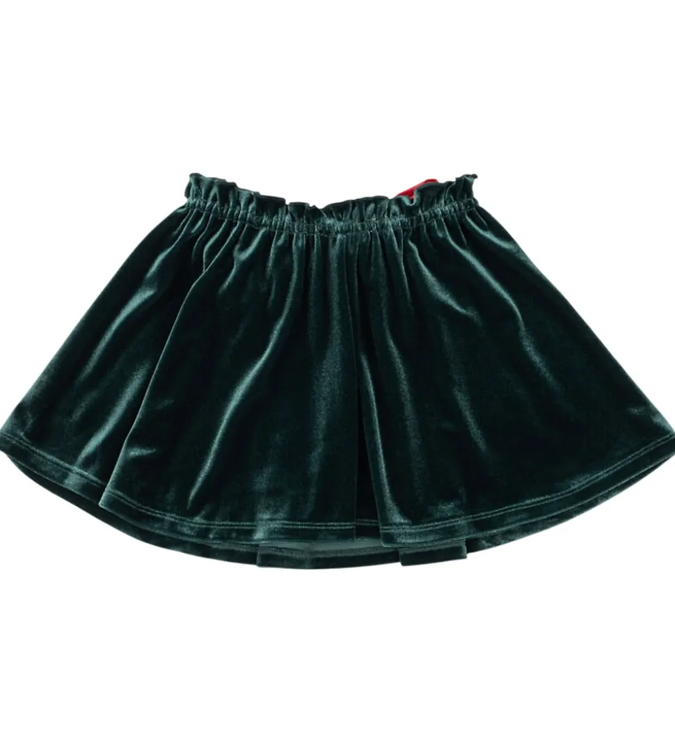 Konges Sløjd Nederdel - Velour - Gia Bow - Pine Grove