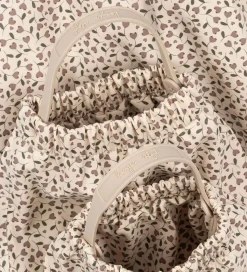 Konges Sløjd Regntøj m. Seler/Fleece - PU - Rainy Palme - Milk T