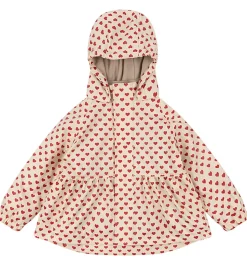 Konges Sløjd Regntøj m. Seler/Fleece - PU - Rainy Palme - Coeur