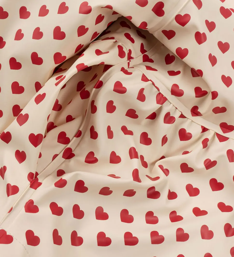 Konges Sløjd Regntøj m. Seler/Fleece - PU - Rainy Palme - Coeur