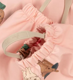 Konges Sløjd Regntøj m. Seler/Fleece - PU - Palme - Bow Kitty Pi