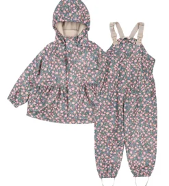 Konges Sløjd Regntøj m. Seler/Fleece - PU - Palme - Kyoto