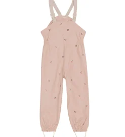 Konges Sløjd Regntøj m. Seler/Fleece - PU - Rainy Palme - Cherry