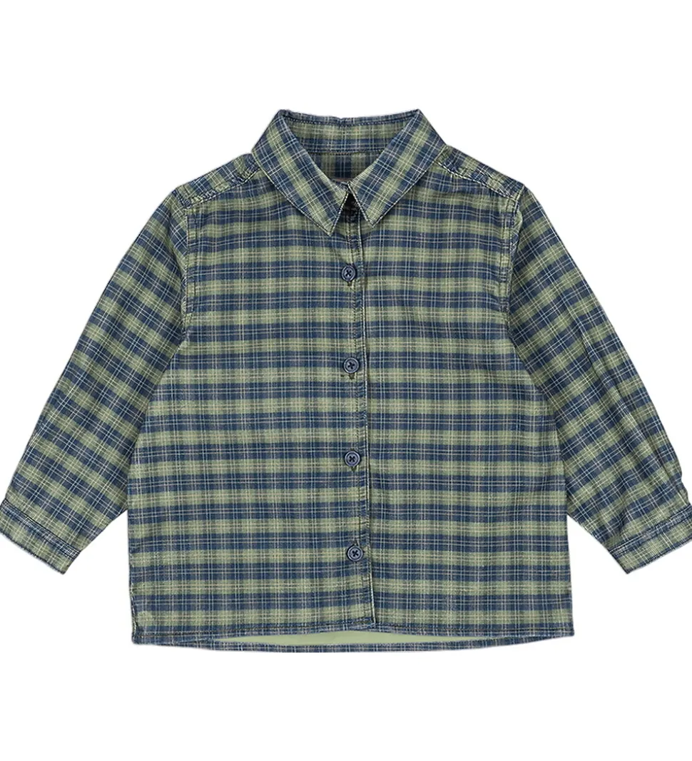 Konges Sløjd Skjorte - Fløjl - Cara - Laurel Blue Check