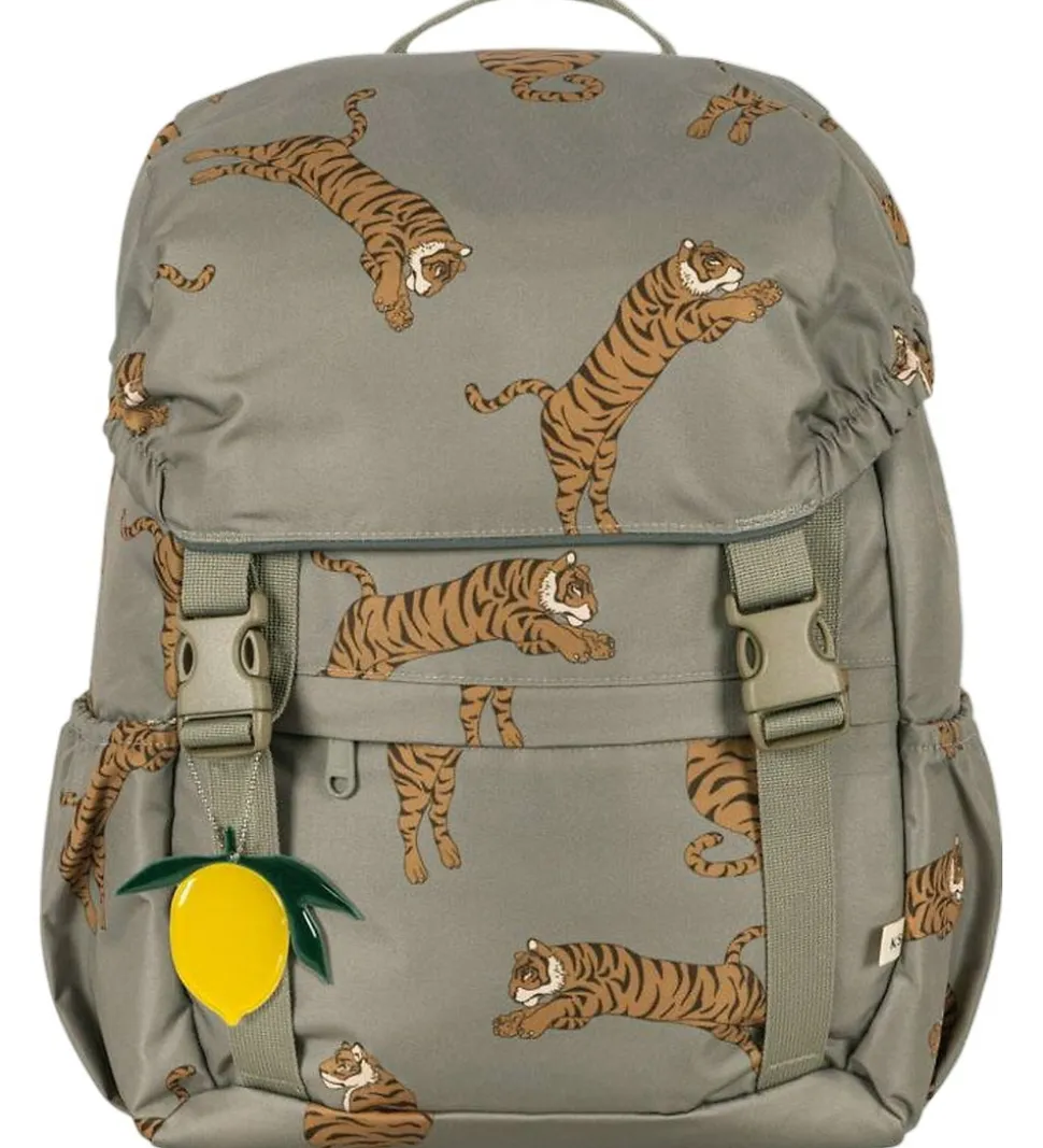 Konges Sløjd Skoletaske m. Gymnastiktaske - Clover - Tiger Oak