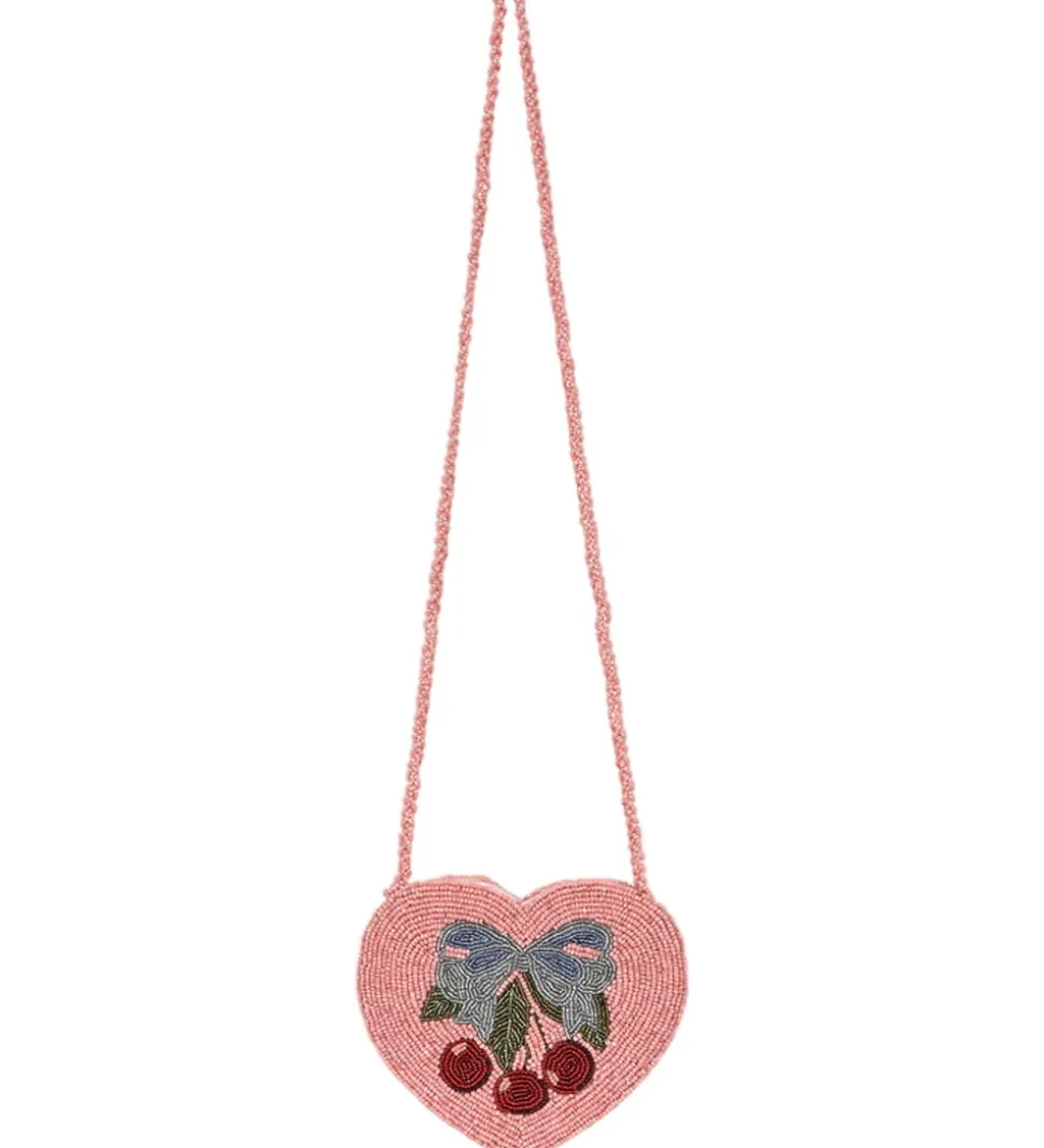 Konges Sløjd Skuldertaske - Beaded Heart - Amarena