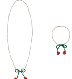 Konges Sløjd Smykkesæt - Armbånd/Halskæde - Cherry