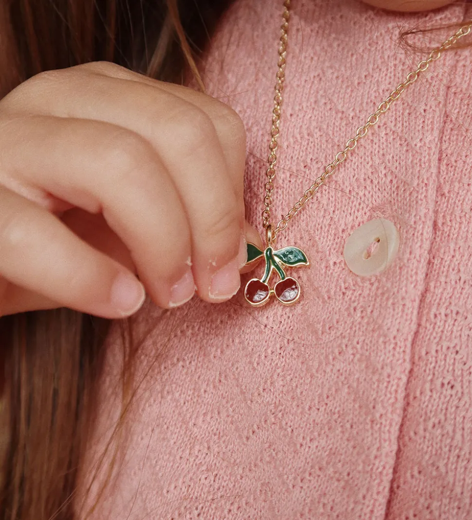 Konges Sløjd Smykkesæt - Cherry - Guld