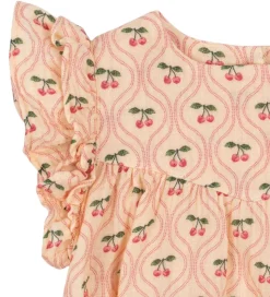 Konges Sløjd Sommerdragt - Musselin - Coco - Cherry Pink Motif
