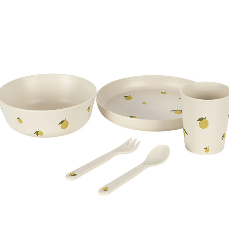 Konges Sløjd Spisesæt - 5 dele - Lemon