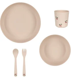 Konges Sløjd Spisesæt - Bioplast - 5 dele - Cherry