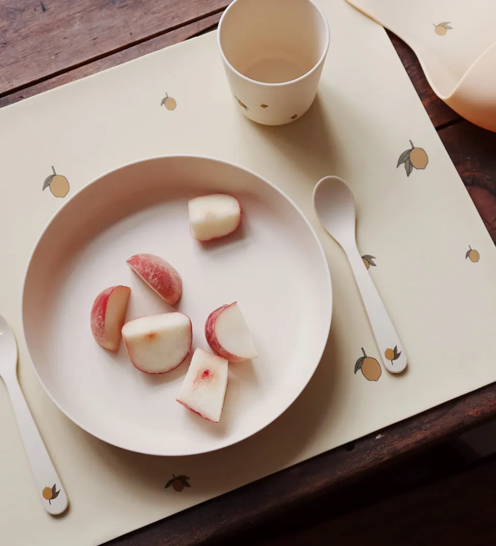 Konges Sløjd Spisesæt - Bioplast - 5 dele - Lemon