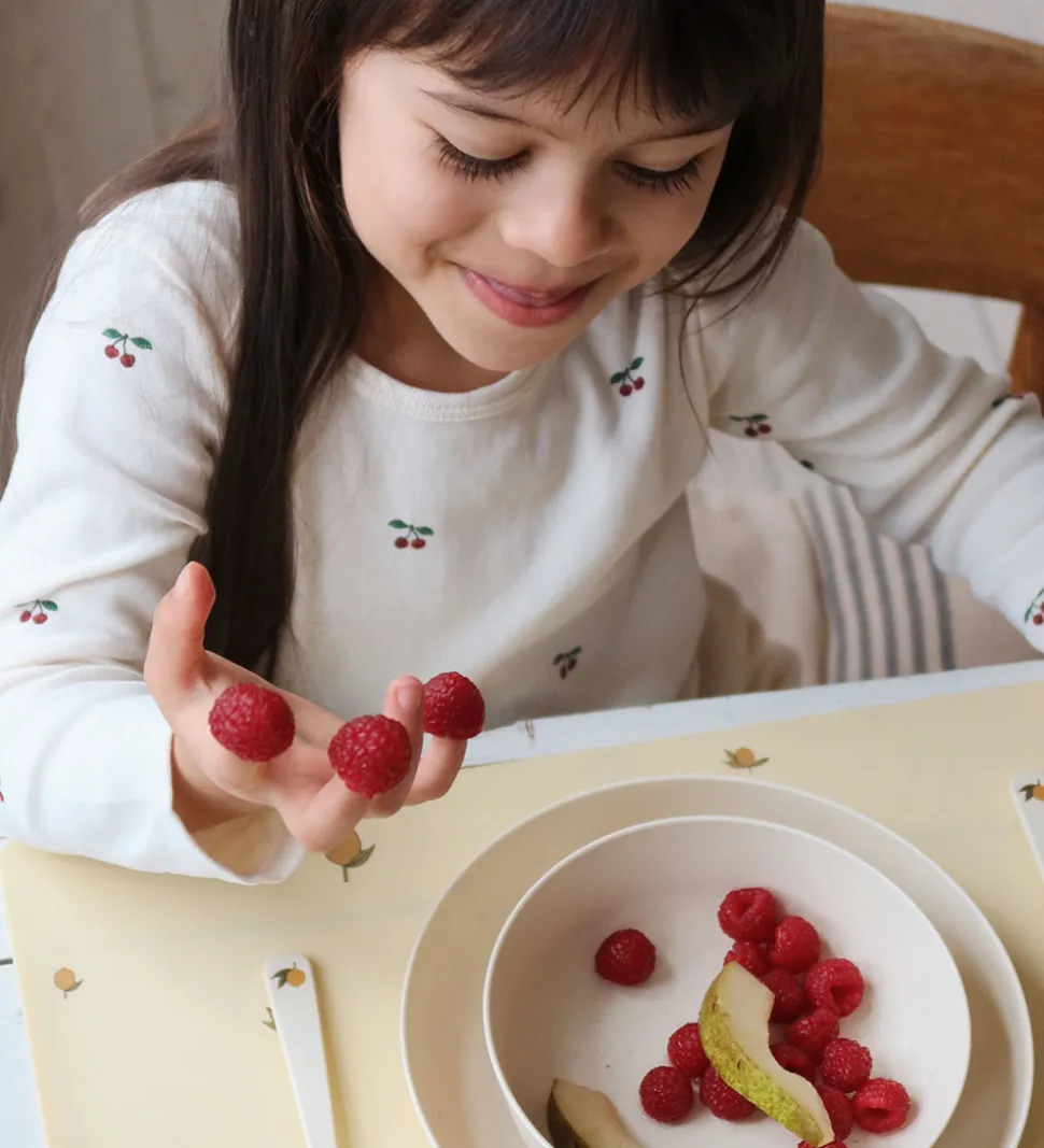 Konges Sløjd Spisesæt - Bioplast - 5 dele - Lemon