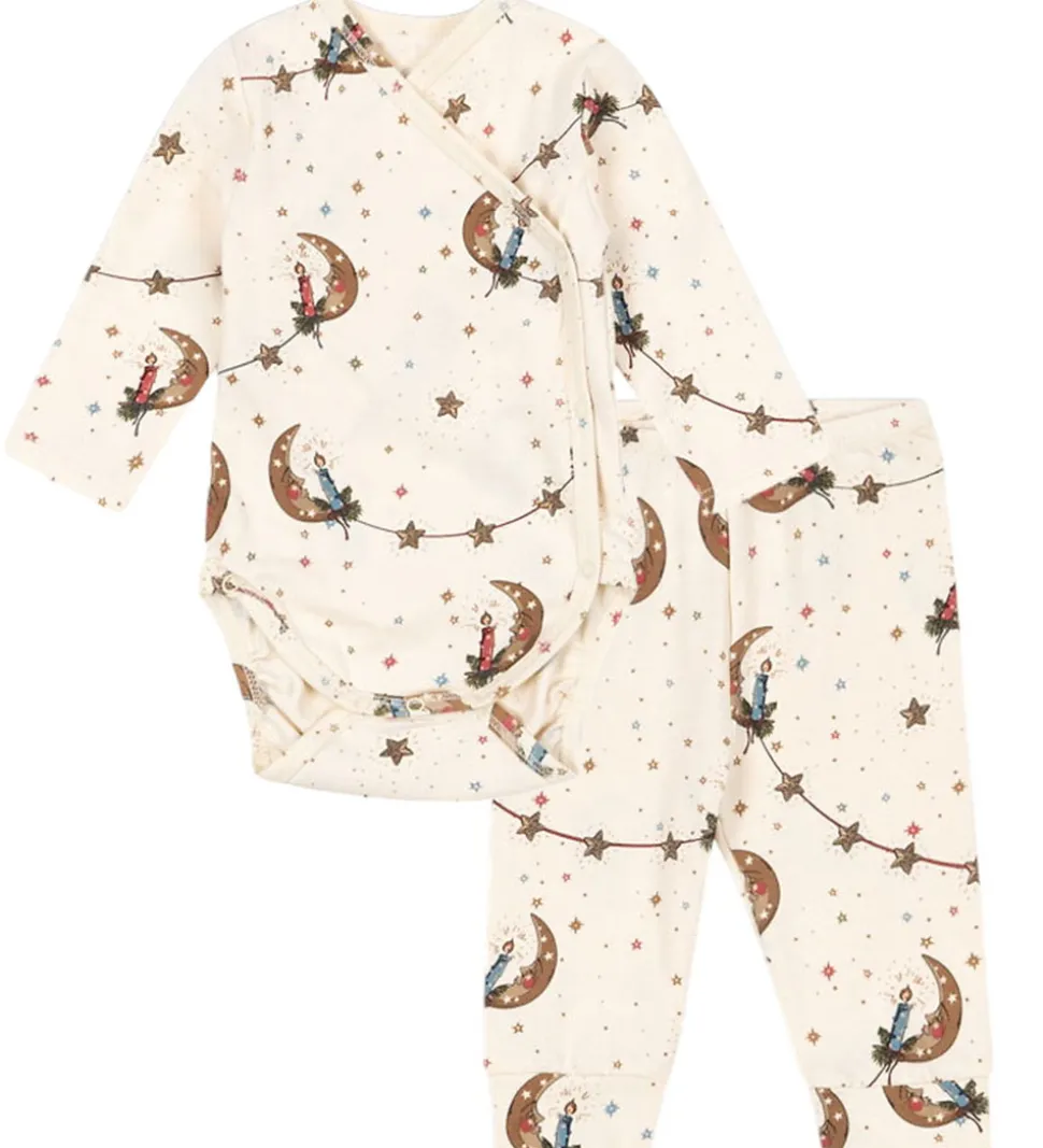 Konges Sløjd Sæt - Slå-om Body l/æ/Leggings - Luna