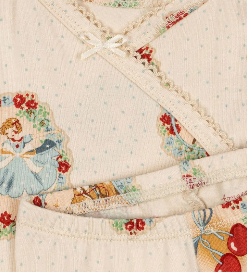 Konges Sløjd Sæt - Slå-om Body l/æ/Leggings - Deer Diary