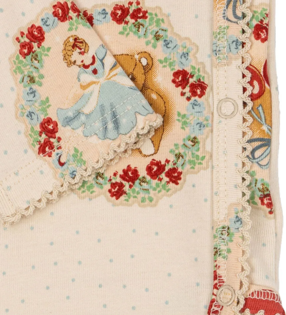 Konges Sløjd Sæt - Slå-om Body l/æ/Leggings - Deer Diary