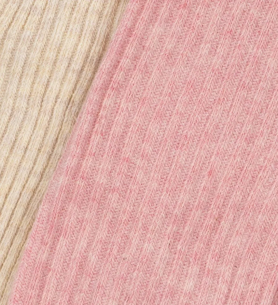 Konges Sløjd Strømpebukser - 2-pak - Rib - Rose Mix