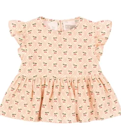 Konges Sløjd Top - Musselin - Coco - Cherry Pink Motif