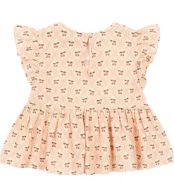 Konges Sløjd Top - Musselin - Coco - Cherry Pink Motif