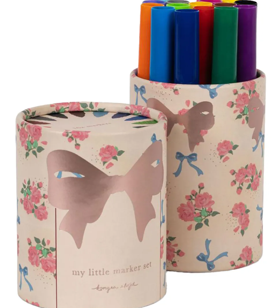 Konges Sløjd Tuscher - My Little Marker Set - 16 stk. - Flower