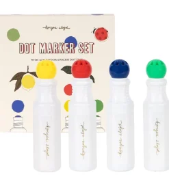 Konges Sløjd Tuscher m. Tegneark - Dot Marker - Multi