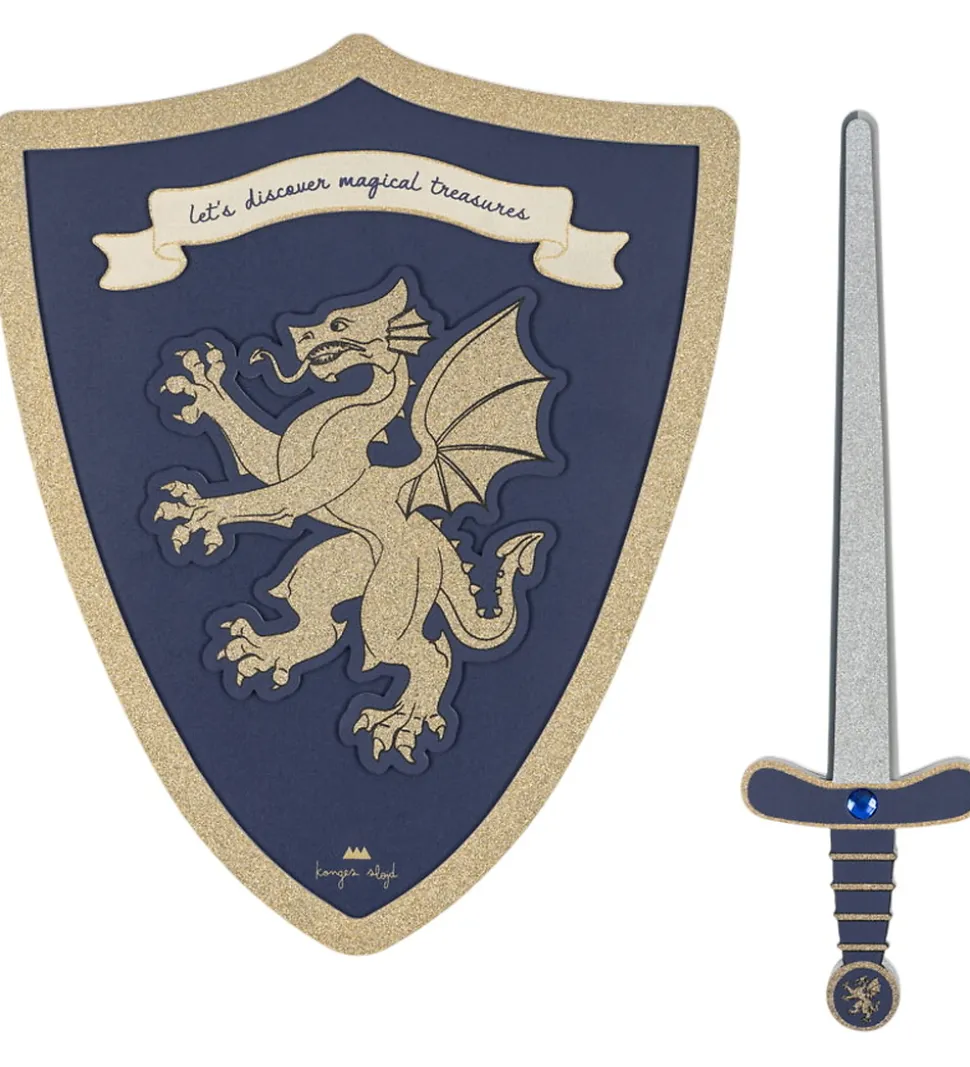Konges Sløjd Udklædning - Sværd/Skjold - Midnight Navy