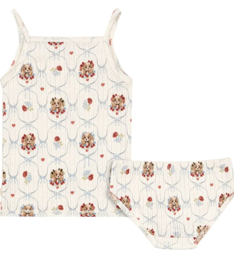 Konges Sløjd Undertøj - Rib - Minnie - Puppy m. Hulmønster