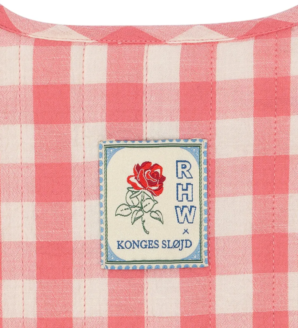 Konges sløjd x Rosie H-W Termojakke - Peach Blossom Check