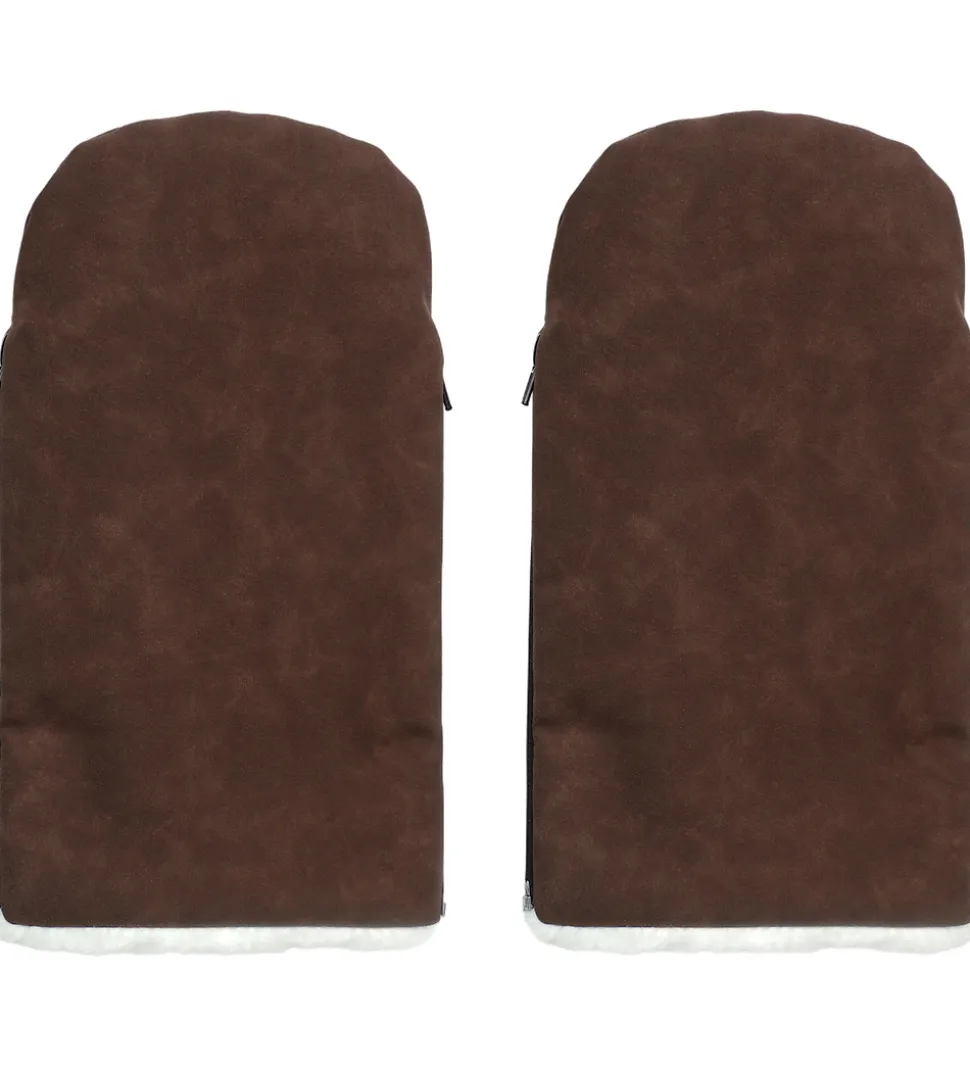 KongWalther Barnevognshandsker - Østerbro - Chocolate Brown Faux