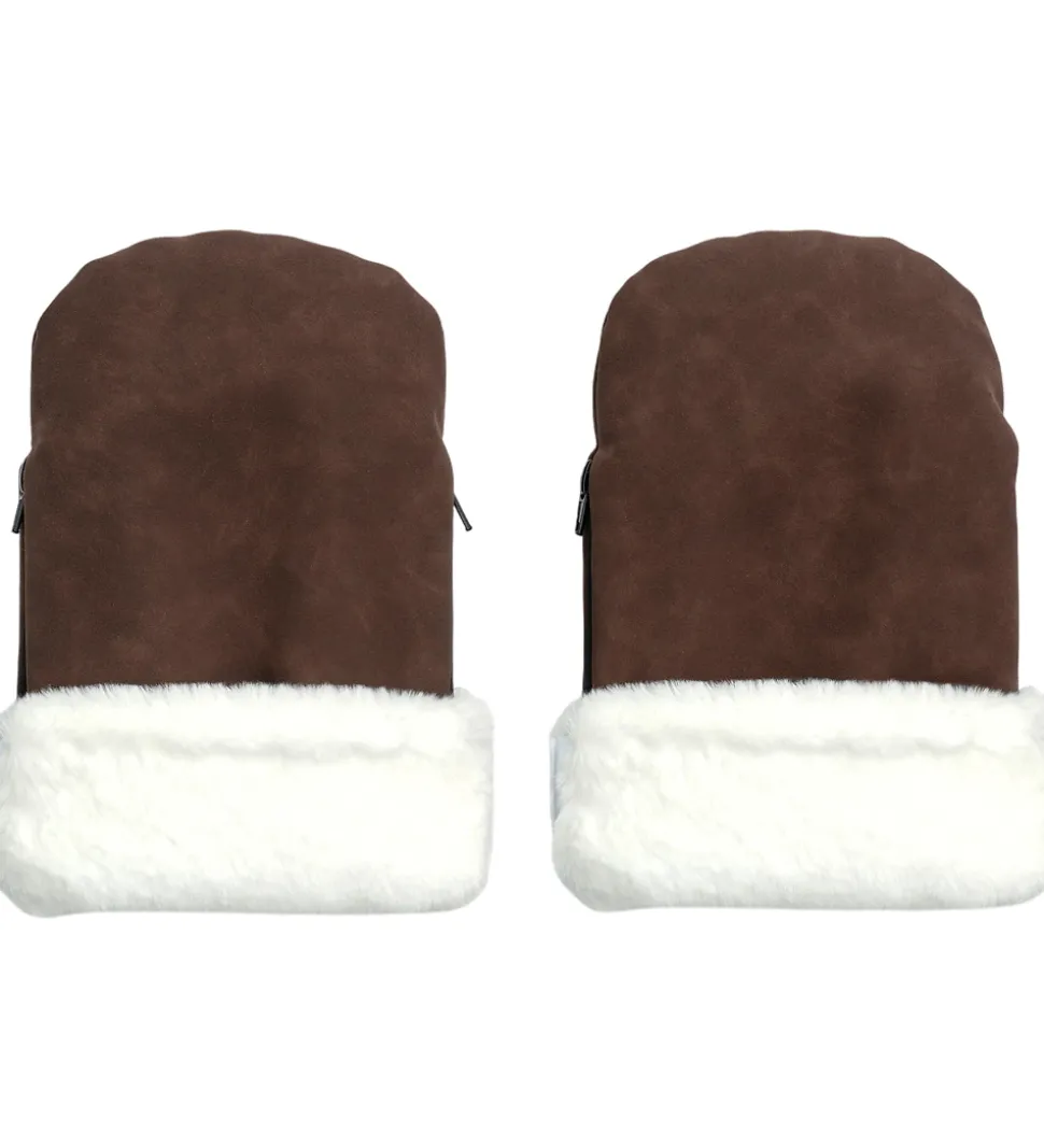 KongWalther Barnevognshandsker - Østerbro - Chocolate Brown Faux