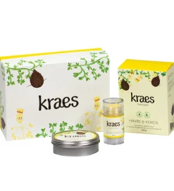 Kraes Gaveæske - Babybad/Baby Balm/Glade Kinder - Havre & Kokos