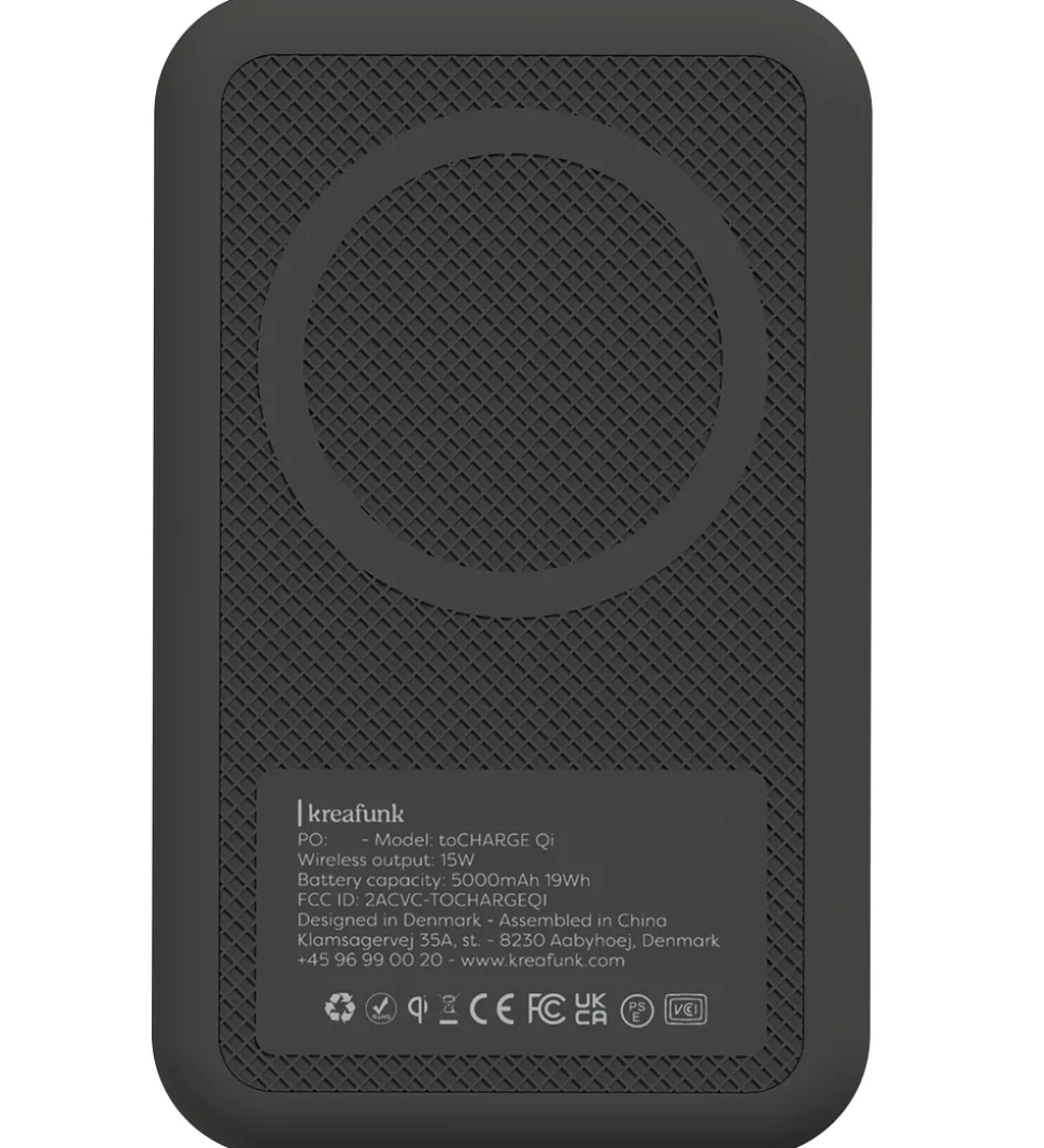 Kreafunk Oplader - toCHARGE QI - Sort