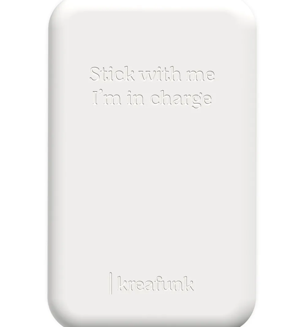 Kreafunk Powerbank - toCHANGE QI - Hvid - 5.000mAh