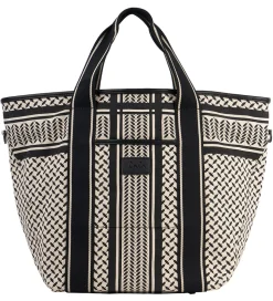 Lala Berlin Shopper - East West - Heritage Stripe Black