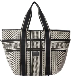 Lala Berlin Shopper - East West Tote Marin - Heritage Stripe Bla