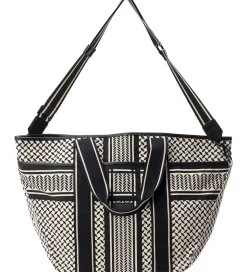 Lala Berlin Shopper - East West Tote Marin - Heritage Stripe Bla