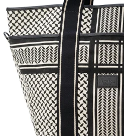 Lala Berlin Shopper - East West Tote Marin - Heritage Stripe Bla