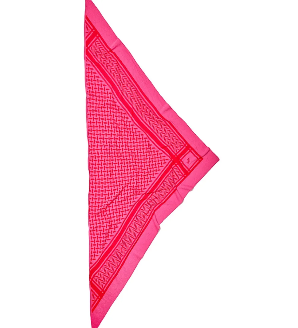 Lala Berlin Tørklæde - Triangle Trinity Classic M - Pink