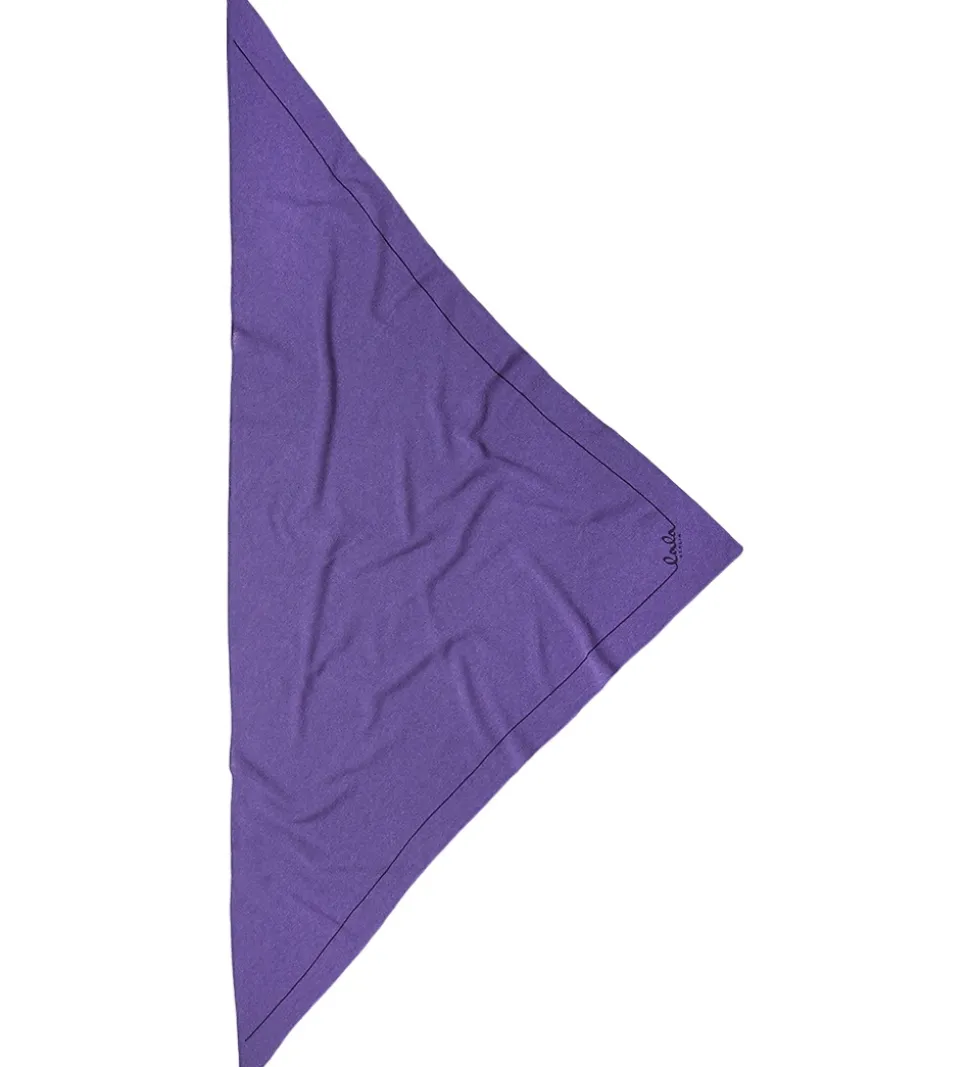 Lala Berlin Tørklæde - 162x85 - Triangel Solid M - Iris