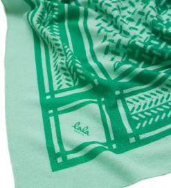 Lala Berlin Tørklæde - 162x85 - Triangle Puzzle - Goryeo/Grøn