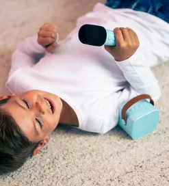 Lalarma Højtaler m. Mikrofon - Trådløs - Karaoke - Blå