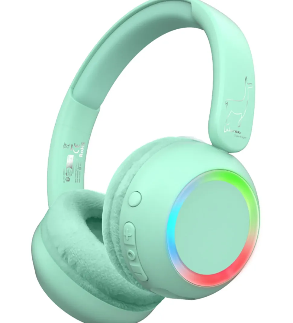 Lalarma Høretelefoner m. Lys - Trådløs - 85db - Mint