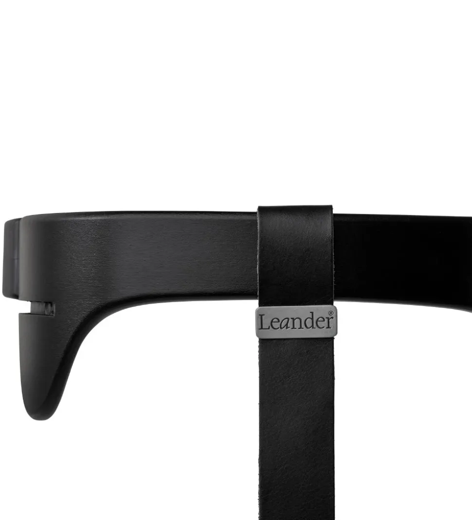 Leander Classic Bøjle til Højstol - Sort m. Læderstrop