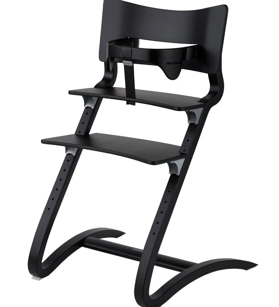 Leander Classic Bøjle til Højstol - Sort m. Læderstrop