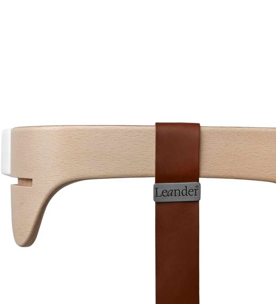 Leander Classic Bøjle til Højstol - Natur m. Læderstrop